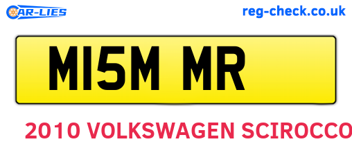 M15MMR are the vehicle registration plates.