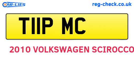 T11PMC are the vehicle registration plates.