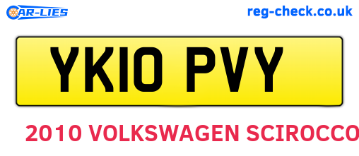 YK10PVY are the vehicle registration plates.