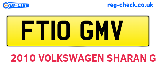 FT10GMV are the vehicle registration plates.