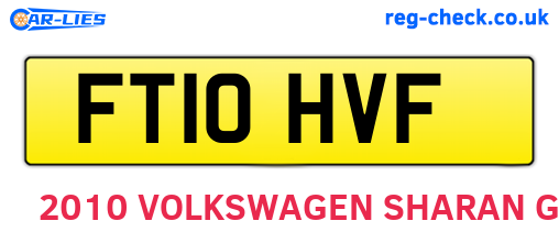 FT10HVF are the vehicle registration plates.