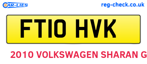 FT10HVK are the vehicle registration plates.