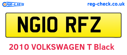 NG10RFZ are the vehicle registration plates.