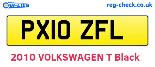 PX10ZFL are the vehicle registration plates.
