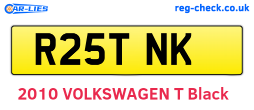 R25TNK are the vehicle registration plates.