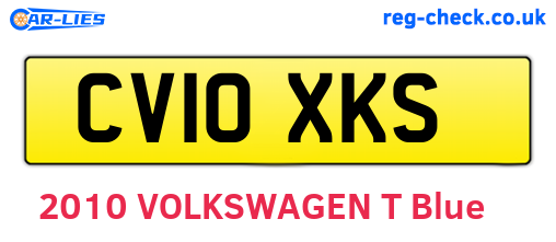 CV10XKS are the vehicle registration plates.