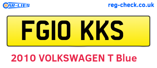 FG10KKS are the vehicle registration plates.