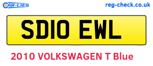 SD10EWL are the vehicle registration plates.