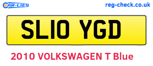 SL10YGD are the vehicle registration plates.