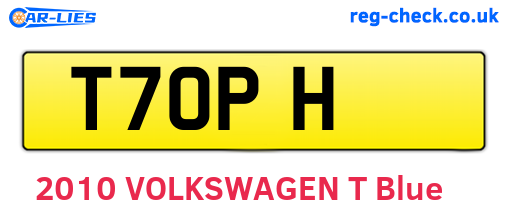T7OPH are the vehicle registration plates.