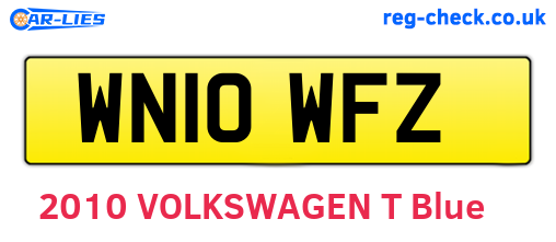 WN10WFZ are the vehicle registration plates.