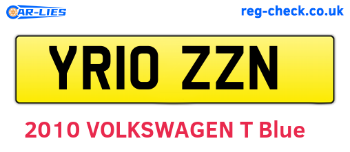 YR10ZZN are the vehicle registration plates.