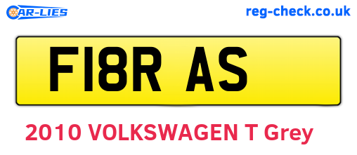 F18RAS are the vehicle registration plates.