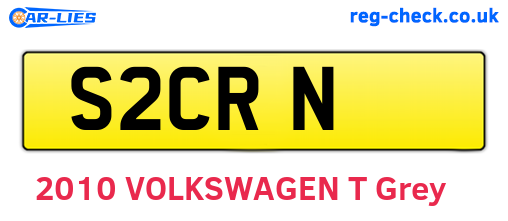 S2CRN are the vehicle registration plates.