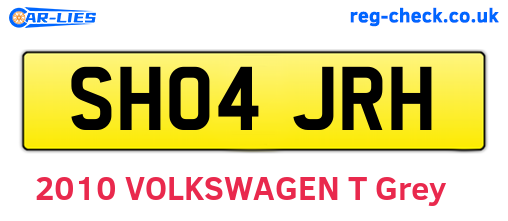SH04JRH are the vehicle registration plates.