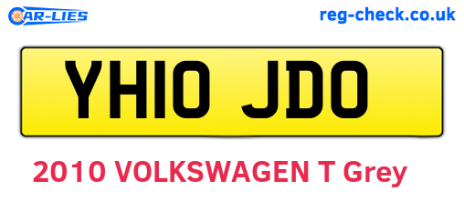 YH10JDO are the vehicle registration plates.
