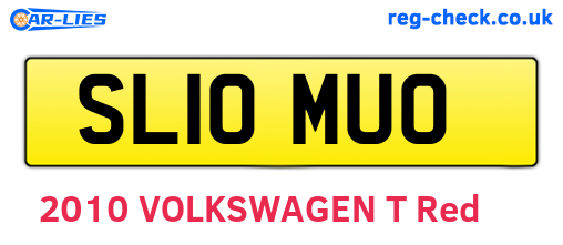 SL10MUO are the vehicle registration plates.