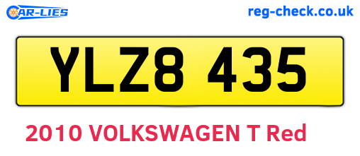 YLZ8435 are the vehicle registration plates.
