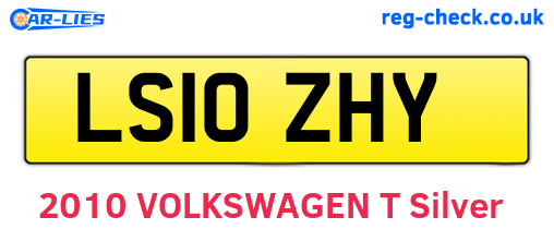 LS10ZHY are the vehicle registration plates.