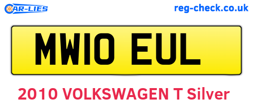 MW10EUL are the vehicle registration plates.