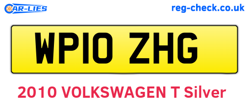 WP10ZHG are the vehicle registration plates.