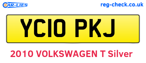 YC10PKJ are the vehicle registration plates.