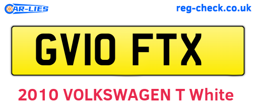 GV10FTX are the vehicle registration plates.
