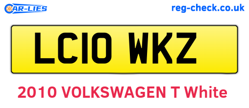 LC10WKZ are the vehicle registration plates.
