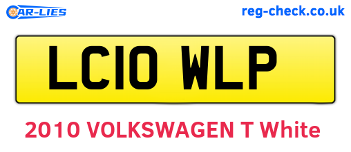 LC10WLP are the vehicle registration plates.