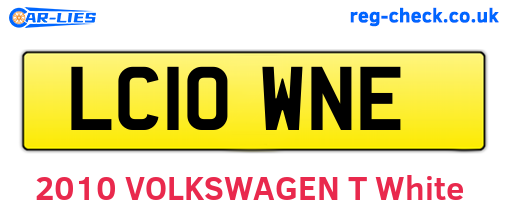 LC10WNE are the vehicle registration plates.