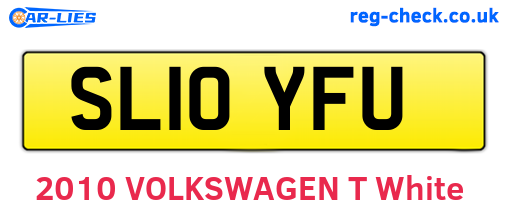 SL10YFU are the vehicle registration plates.