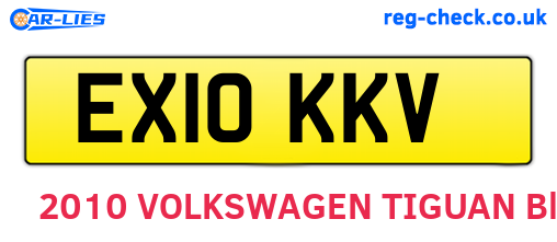 EX10KKV are the vehicle registration plates.