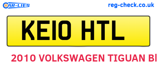 KE10HTL are the vehicle registration plates.