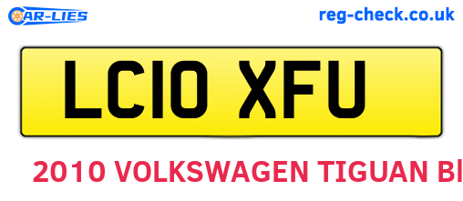 LC10XFU are the vehicle registration plates.