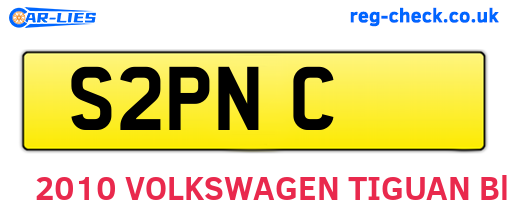 S2PNC are the vehicle registration plates.