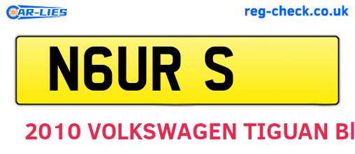 N6URS are the vehicle registration plates.