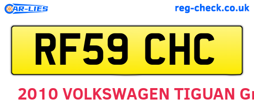 RF59CHC are the vehicle registration plates.