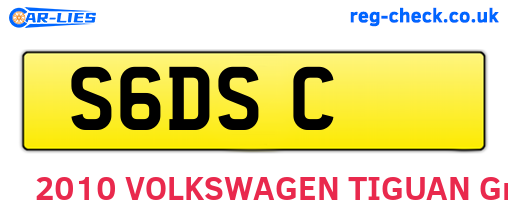 S6DSC are the vehicle registration plates.