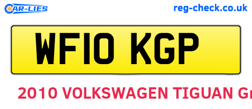 WF10KGP are the vehicle registration plates.