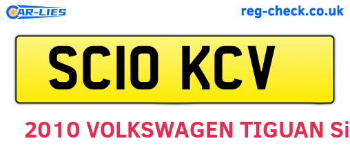 SC10KCV are the vehicle registration plates.