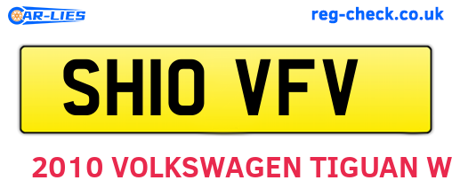 SH10VFV are the vehicle registration plates.