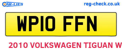 WP10FFN are the vehicle registration plates.