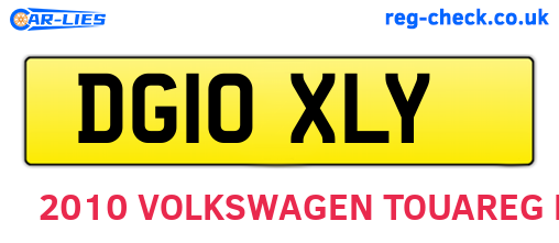 DG10XLY are the vehicle registration plates.