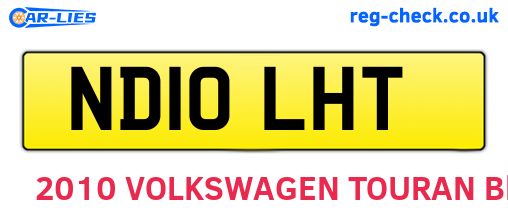 ND10LHT are the vehicle registration plates.