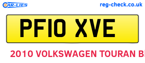 PF10XVE are the vehicle registration plates.