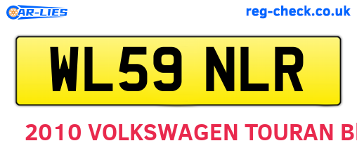 WL59NLR are the vehicle registration plates.