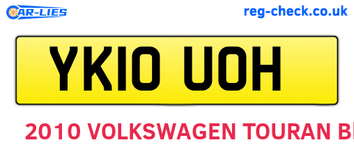 YK10UOH are the vehicle registration plates.