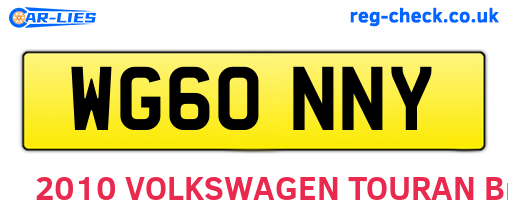 WG60NNY are the vehicle registration plates.