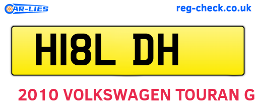 H18LDH are the vehicle registration plates.