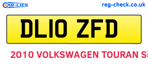 DL10ZFD are the vehicle registration plates.